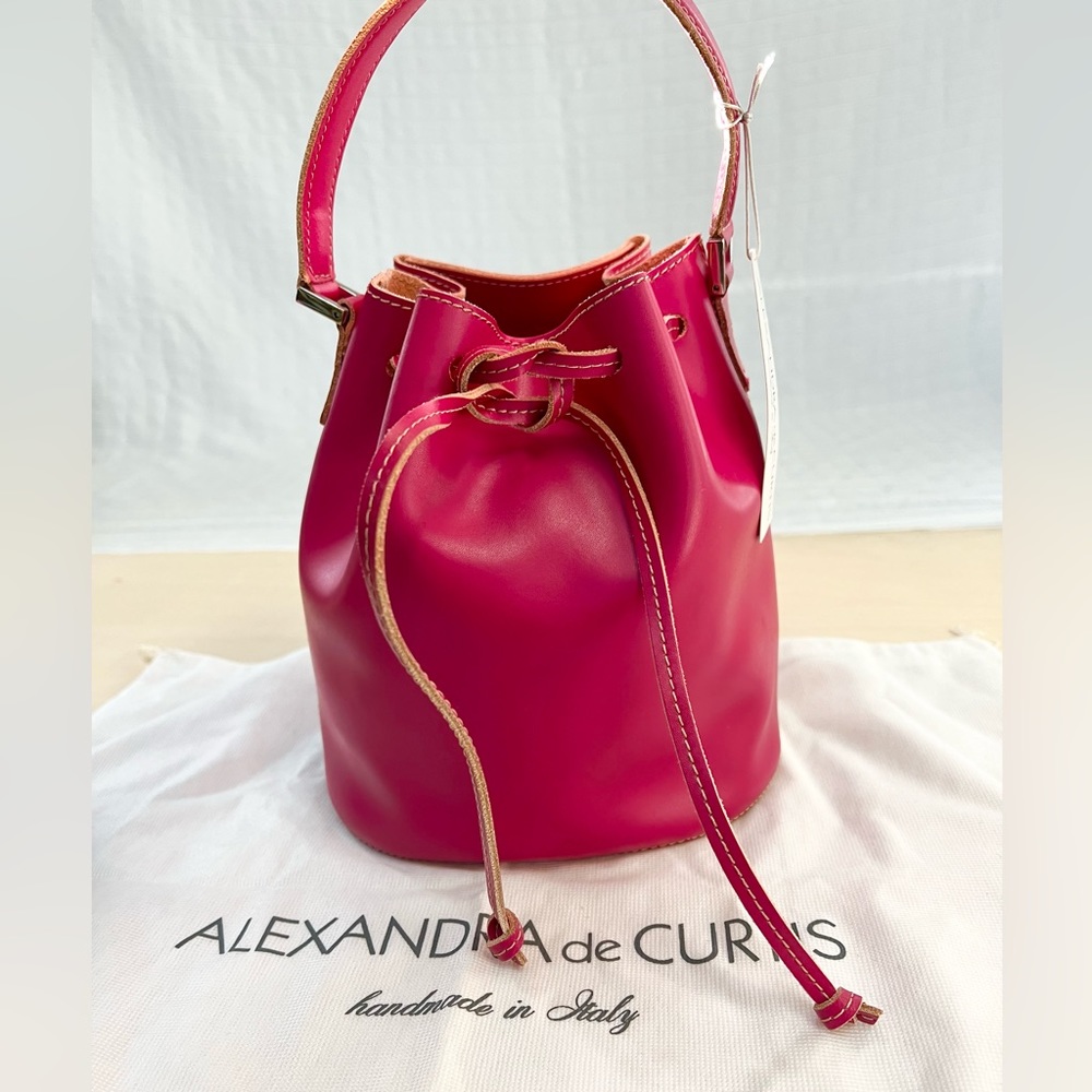 Alexandra de Curtis Italian Bucket Bag